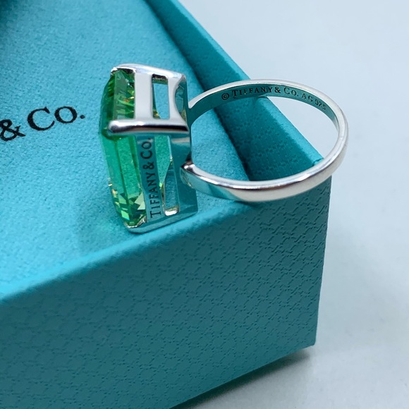 TIFFANY & CO Sparklers Cocktail Green Quartz 925 - Picture 7 of 7